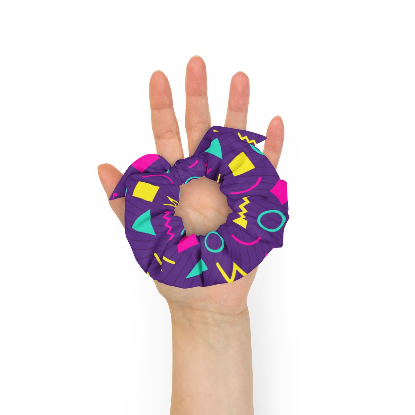 80's Inspired Will Nye Recycled Scrunchie