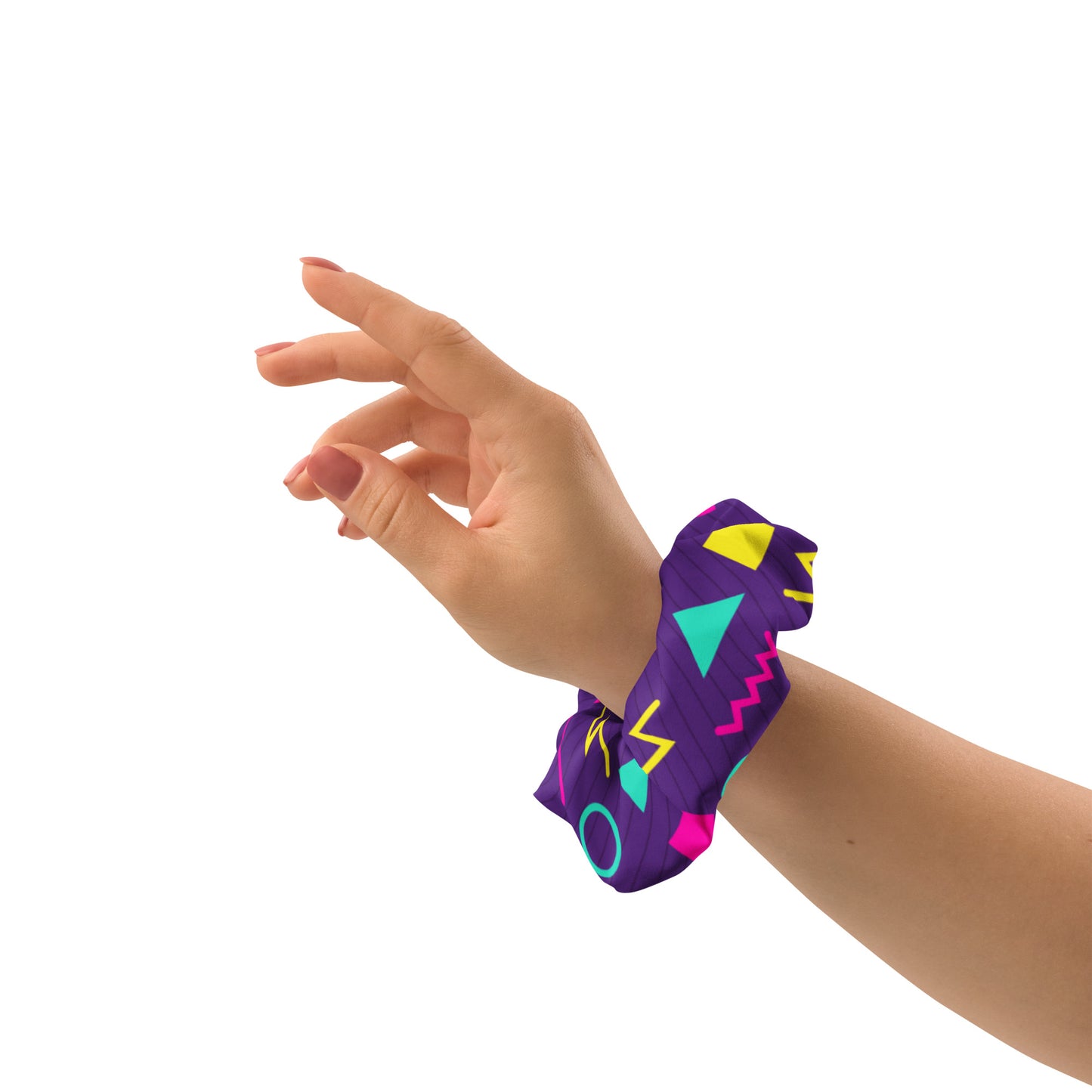 80's Inspired Will Nye Recycled Scrunchie